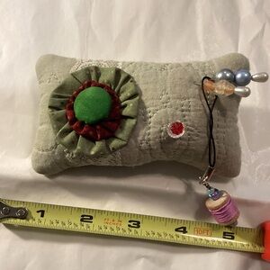 Boutique: Handcrafted Pin Cushion with Charm